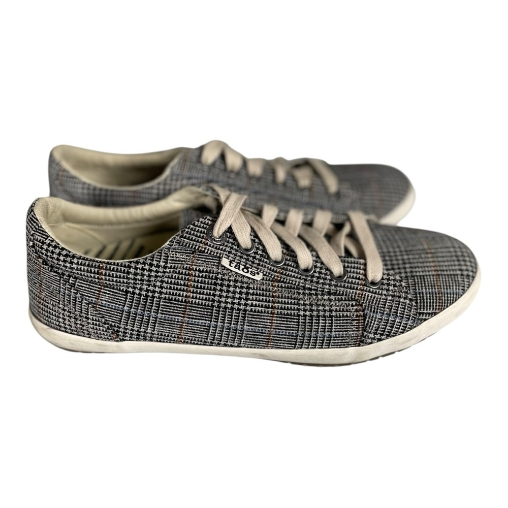 Taos Women’s Star Black Plaid Lace Canvas Comfort Sneakers Size-10 wide - Picture 4 of 9